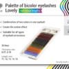 Palette of Bicolor Lashes Lovely- 20 lines - MIX